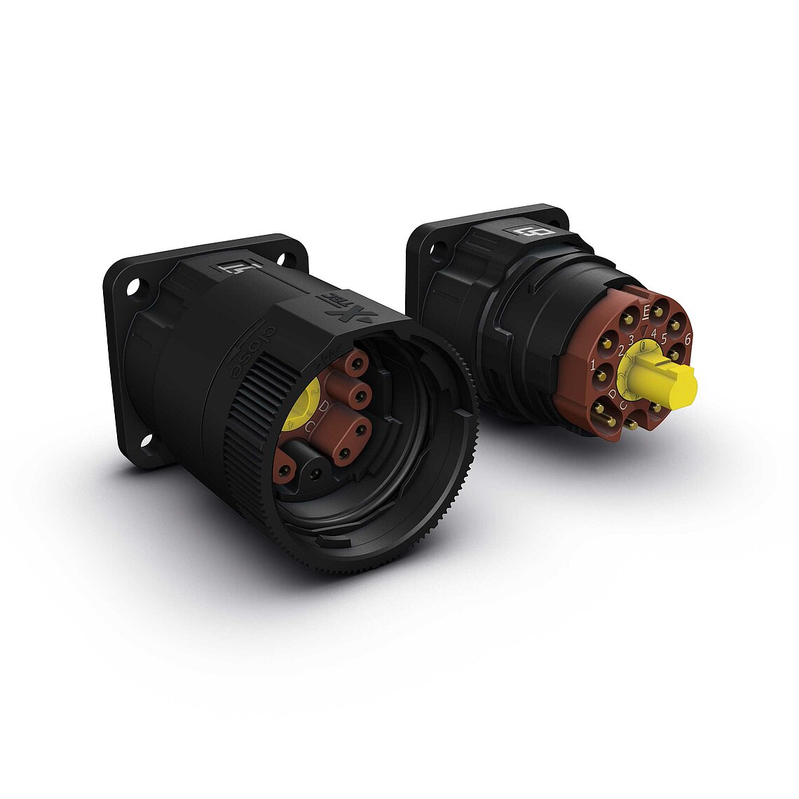 X-TEC-32 Steckeranbau gerade 6+PE+4 Kunststoff