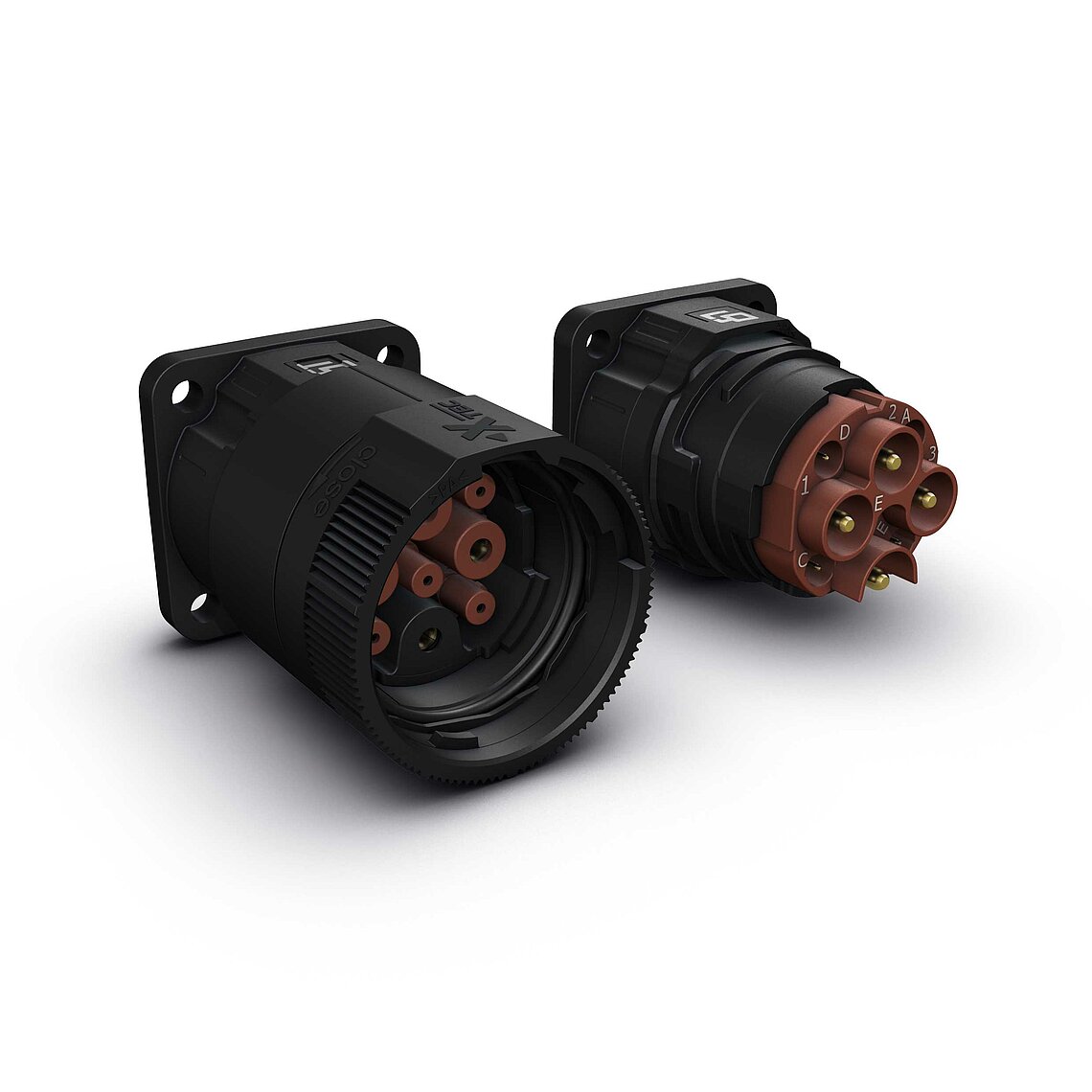 X-TEC 32 Steckeranbau gerade 3+PE+5 Kunststoff