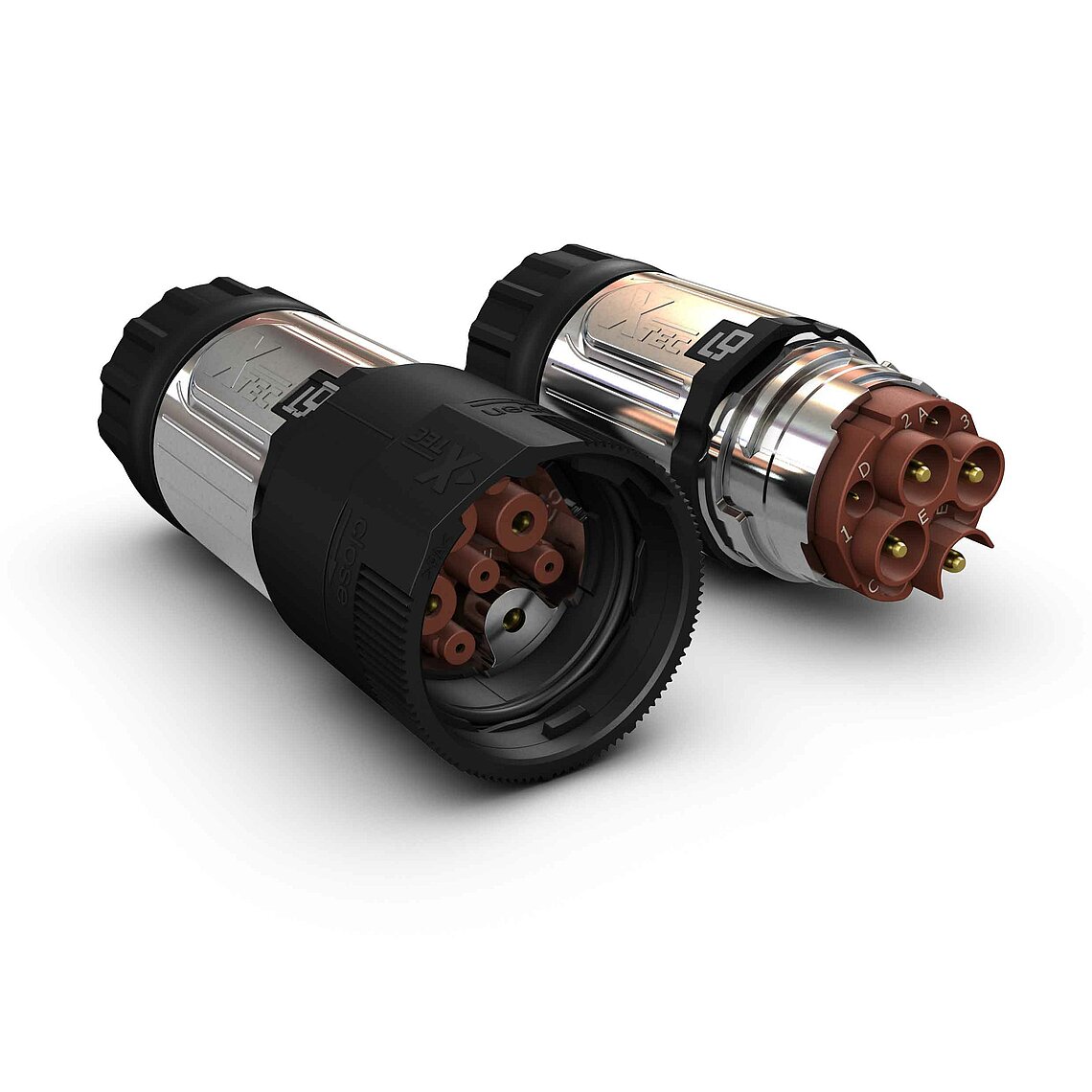 X-TEC-32 Leistungsstecker 3+PE+5 Metall