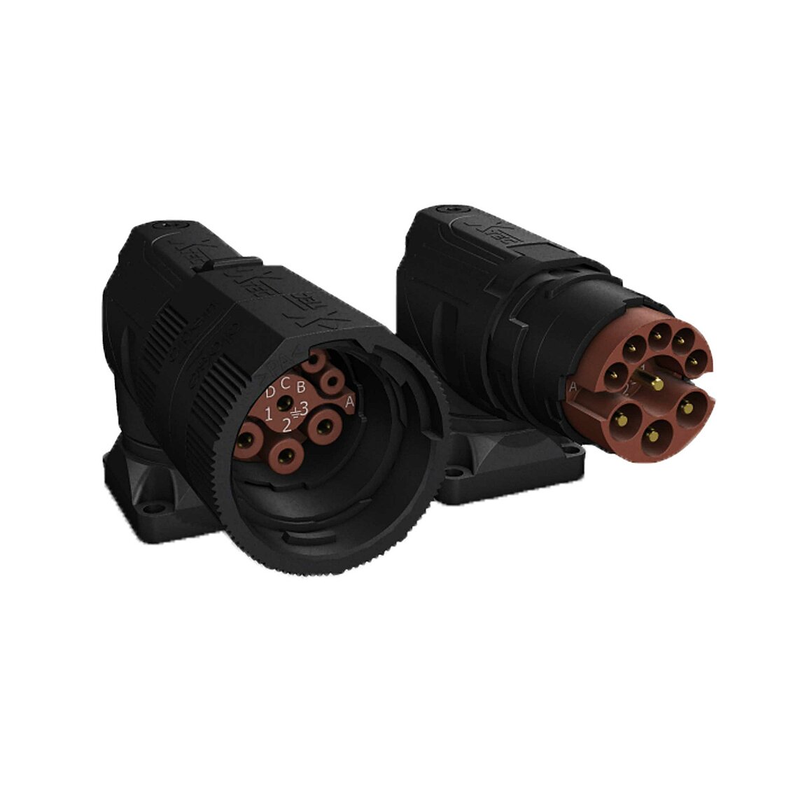 X-TEC-23 Stecker Anbau gewinkelt 3+PE+5 Kunststoff