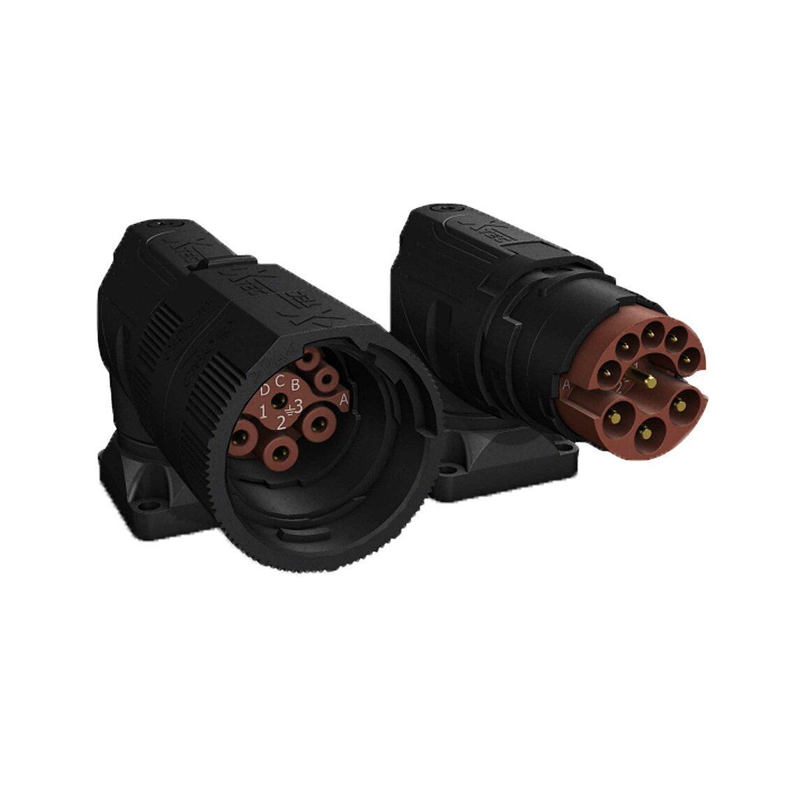 X-TEC-23 Stecker Anbau gewinkelt 3+PE+5 Kunststoff