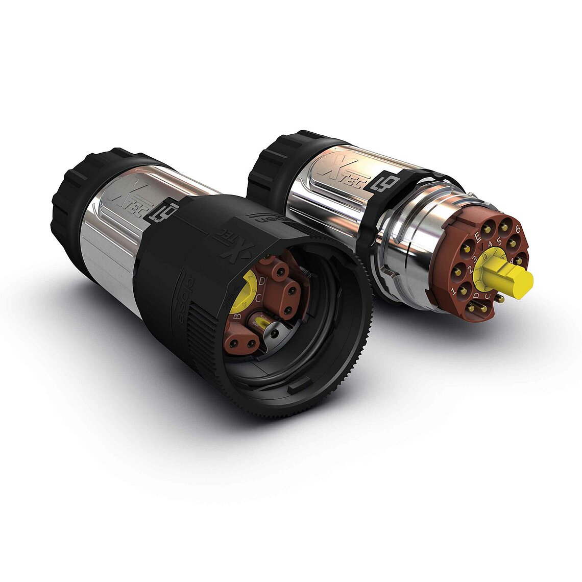 X-TEC-32 Leistungsstecker 6 PE 4 Metall